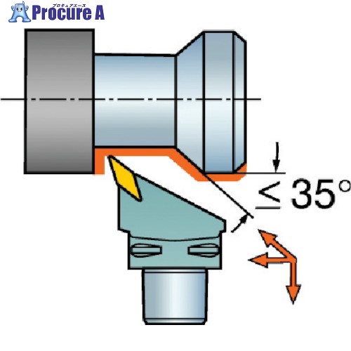 SANDVIK コロマントキャプト コロターン107用切り立てる尖端(410) C4-SVHBL-27050-11-B1 (410) 1個 ■▼567-2384 【貨物輸送都度積もり書き】 ●KO521