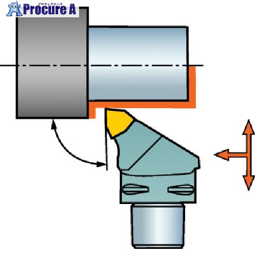 SANDVIK コロマントキャプト T-Max P用カッティングヘッド(410) C5-MWLNL-35060-08 (410) 1個 ■▼567-7122 【送料都度見積】 ●KO521