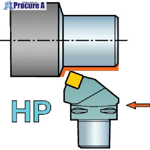 SANDVIK コロマントキャプト T-Max P用HPカッティングヘッド(410) C8-PSRNL-45080-19HP (410) 1個 ■▼568-7306 【送料都度見積】 ●KO521