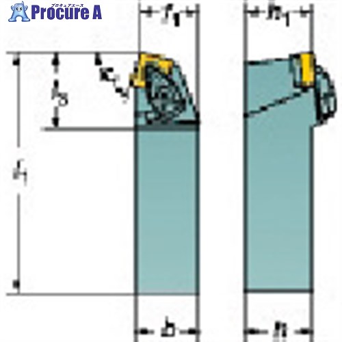 SANDVIK コロターンRC ネガチップ用シャンクバイト(410) DSBNR 3232P 15 (410) 1本 ■▼570-6319 【送料都度見積】 ●KO521｜プロキュアエース