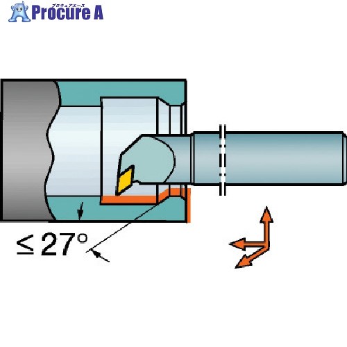 SANDVIK コロターン107 ポジ手当て用超硬突き抜く働き口(210) E12Q-SDUCL 07-ER (210) 1本 ■▼570-8125 【貨物輸送都度積もり書き】 ●KO521 花・ガーデン・DIY-その他-手動工具