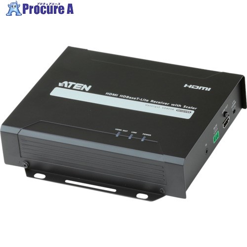 ATEN ビデオ延長器用レシーバー HDMI / HDBaseT Lite 対応 / スケーラー内蔵 VE805R 1台 ■▼115-2236 |プロキュアエース