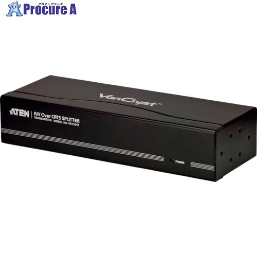 ATEN ビデオ分配延長器 VGA / 1入力 / 4出力 / Cat5 VS1204T 1台 ■▼115-2276 【送料都度見積】|プロキュアエース