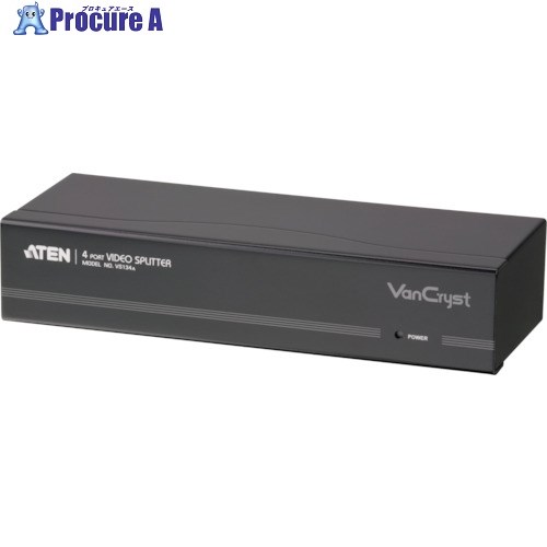 ATEN 映像媒体振り分ける器 VGA / 1インプット / 4最終生産物 VS134A 1台 ■▼115-2296 【貨物輸送都度積もり書き】 電設資材-花・ガーデン・DIY