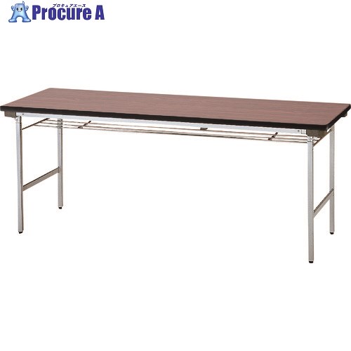 TOKIO 折りたたみテーブル 棚付 1800X600mm ローズ TFA-1860SE R 1台 ■▼119-9316 【送料都度見積】 ※車上渡し
