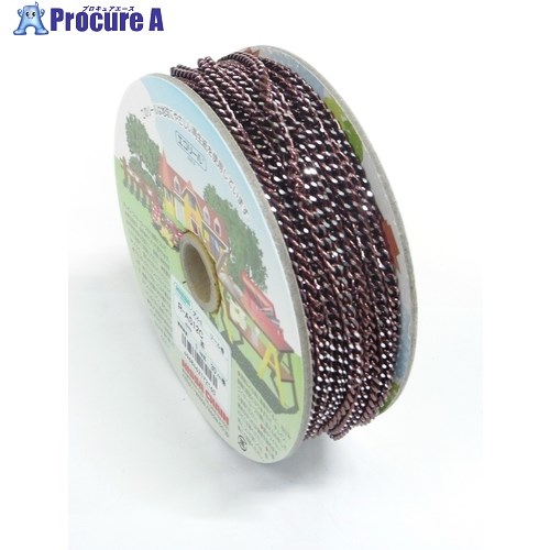 ニッサチェイン 軽銀Cマンテル 30m巻 茶 R-AS12C-BR 1巻 ■▼127-5574 【貨物輸送都度積もり書き】