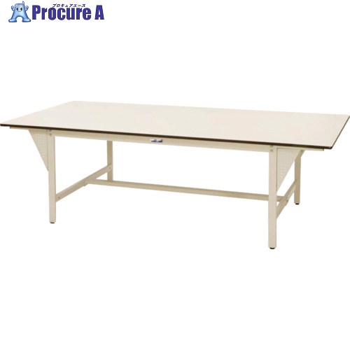 ヤマテック 軽量作業台 ワークテーブル ワイドタイプ 固定式 W2400×D1200×H740mm SWPW-2412-II 1台 ■▼132-7530