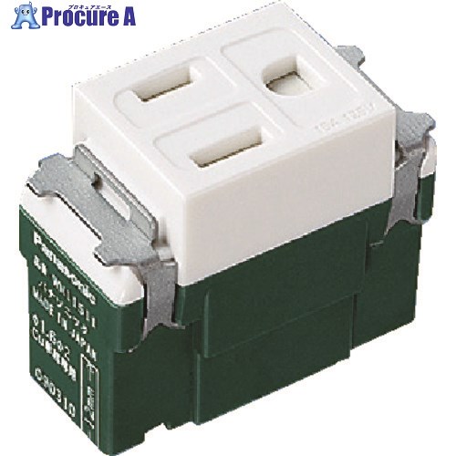 Panasonic 埋込扉付舞い降りるコン(送り端子付)(W) WN11511SW 10個 ■▼158-6206 【貨物輸送都度積もり書き】