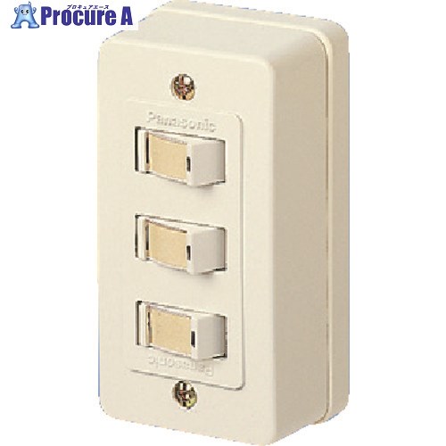 Panasonic 3連タンブラスイッチ(カ-ド付き添い人) WS3910W 5個 ■▼158-7800 【貨物輸送都度積もり書き】 花・ガーデン・DIY-電設資材-木材・建築資材・設備