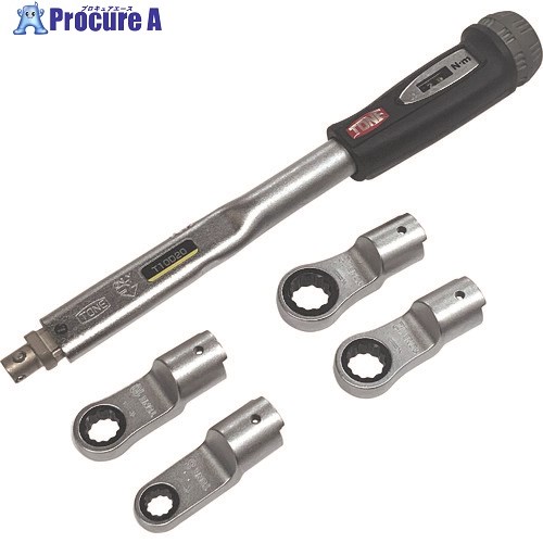 TONE トルクレンチ用交換ヘッド 差替式トルクレンチラチェットめがねヘッドセット 5点セット T10D20RM40 1S ■▼195-4888【代引決済不可】【送料都度見積】 ●YA513|プロキュアエース