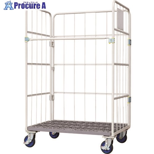 ワコーパレット 床板プラスチック製カゴ車 875x650x1700 WKP-87565 1台 ■▼215-0767 ※個人宅様送り不可