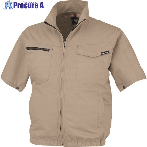 XEBEC 空調服制電半袖ブルゾンXE98013-81-S キャメル XE98013-81-S 1着 ■▼227-8695 【送料都度見積】