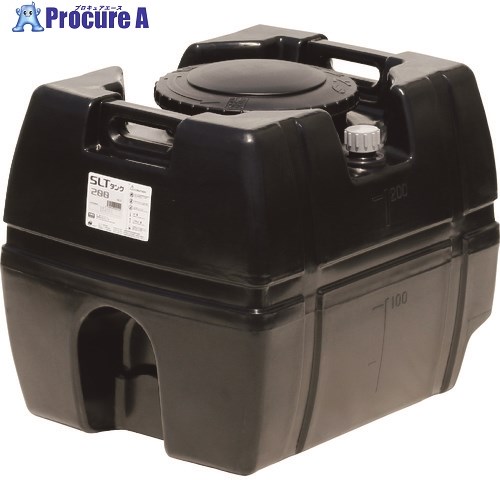 SUIKO スーパーローリータンク 200L 黒 SLT-200 BK 1個 ■▼244-9423 ※人間宅様送ること不可