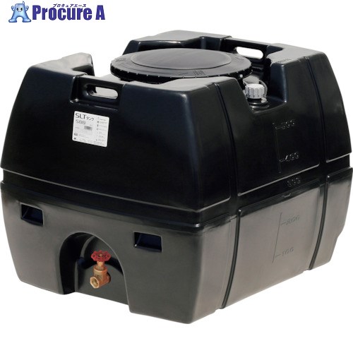 SUIKO スーパーローリータンク 500L 黒 直後ばらいスリースバルブ40A付 SLT-500 BK+SV40A 1個 ■▼314-5458【代引決済不可】※人間宅様送ること不可