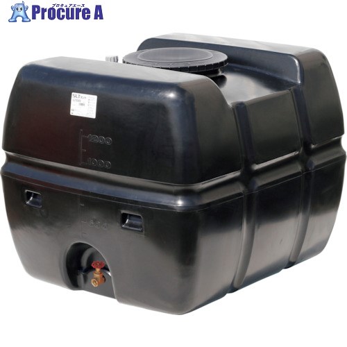 SUIKO スーパーローリータンク 1200L 黒 直後ばらいスリースバルブ40A付 SLT-1200 BK+SV40A 1個 ■▼314-6952【代引決済不可】※人間宅様送ること不可