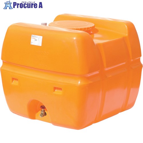 SUIKO スーパーローリータンク 1000L オレンジ色 直後ばらいスリースバルブ40A付 SLT-1000 OR+SV40A 1個 ■▼314-6981【代引決済不可】※人間宅様送ること不可