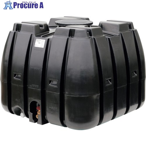 SUIKO スーパーローリータンク 2000L 黒 直付けスリースバルブ40A付 SLT-2000 BK+SV40A 1個 ■▼314-9547 【代引決済不可】 ※個人宅様送り不可