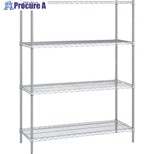 ERECTA ステンレスエレクターシェルフ 間口1518×奥行307×高さ1892 6段 SSS1520･PS1900-6 1台 ■▼537-6947 【送料都度見積】