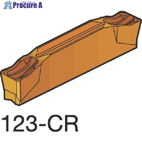 SANDVIK コロカット1・2 突切り加工用チップ(320) 2135 R123J2-0500-0504-CR 2135 (320) 10個 ■▼609-0524 【送料都度見積】 ●KO521 29,568円