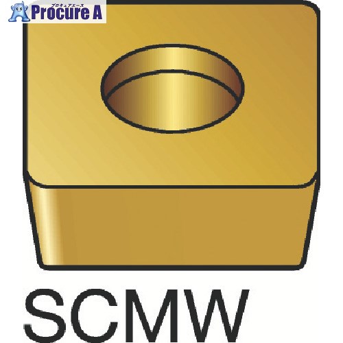 SANDVIK コロターン107 旋削用ポジチップ(130) H13A SCMW 12 04 08 H13A (130) 10個 ■▼615-0071 【送料都度見積】 ●KO521