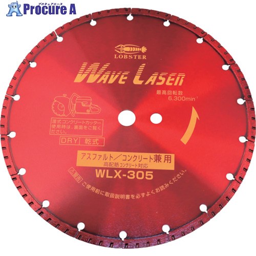 エビ 金剛石切り手 ウェーブレーザー(乾式・湿式)304粍穴径20粍 WLX30520 1枚 ■▼750-7691  ●YA513
