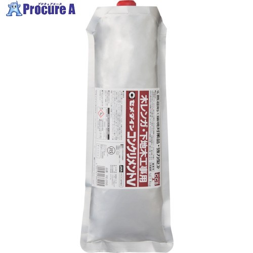 セメダイン コンクリメントV (灰色) 1kg (木レンガ・下地木工事用)RE-266 RE-266 12本 ■▼813-5088 【送料都度見積】