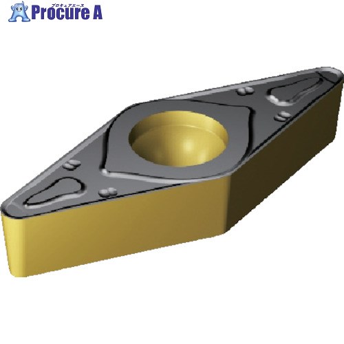 SANDVIK コロターン107 旋削用ポジチップ(120) 3225 VBMT 16 04 12-KR 3225 (120) 10個 ■▼820-4710 【送料都度見積】 ●KO521