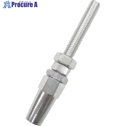 水本 ジョイント ステンレス ロックターミナルボルト 適合ワイヤ径5mm WLB-5 1個 ■▼849-3170 【代引決済不可】【送料都度見積】