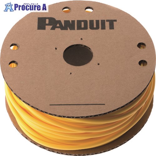 PANDUIT 熱収縮チューブ 標準長尺タイプ 黄 30.5m巻 HSTT38-C4 1巻 ■▼101-8404 【送料都度見積】