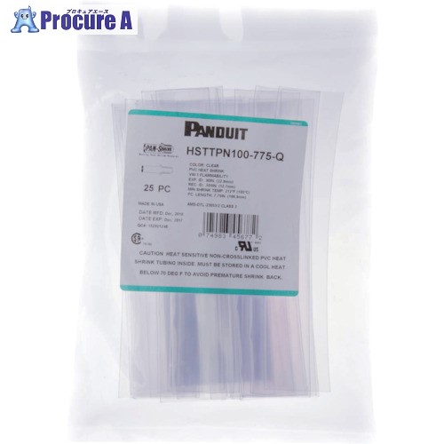 PANDUIT 熱収縮チューブ PVC HSTTPN100-CC HSTTPN100-CC 1巻 ■▼108-3145 【送料都度見積】