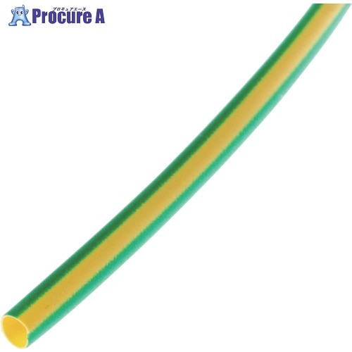 PANDUIT 熱収縮チューブ 標準長尺タイプ イエロー/グリーン 61m巻 HSTT75-T45 1巻 ■▼108-3180 【送料都度見積】|プロキュアエース