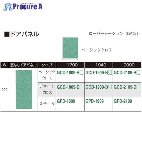 NAIKI 窓なしドアパネル ベーシック GCD-1809-B 1枚 ■▼118-2248 ※個人宅様送り不可