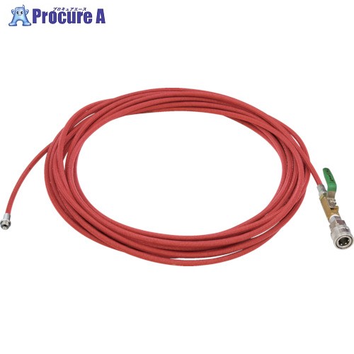 Asada 1/4PS洗管ホース コック付 10m クイックカプラ仕様 HD03230 1本 ■▼135-6927 【送料都度見積】｜プロキュアエース