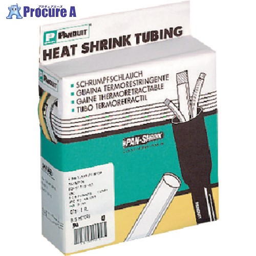 PANDUIT 熱収縮チューブ 標準長尺タイプ 黒 HSTT75-Q 1巻 ■▼147-8960 【送料都度見積】