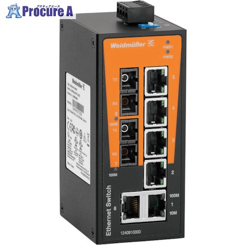 広広としたレギオモンタヌス IE-SW スイッチングHUB 8界面RJ45×6、SC×2  1240910000 IE-SW-BL08-6TX-2SC 1台 ■▼191-4146 【貨物輸送都度積もり書き】