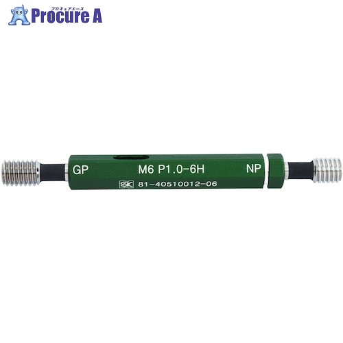 SK 限界ねじプラグセット検査用 ISO導入JIS規格 M6xP1.0-6H GPNP-0610I 1本 ■▼237-6452【代引決済不可】【送料都度見積】|プロキュアエース