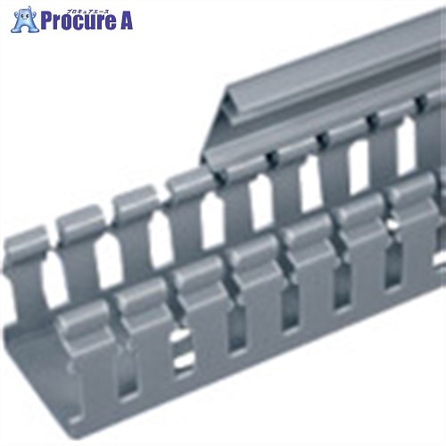 PANDUIT ヒンジタイプ配線ダクト(PVC製 鉛フリー) ライトグレー 6FT(フィート) 1本 H3X4LG6 1本 ■▼731-3110 【送料都度見積】 ※車上渡し