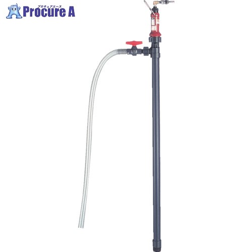 KUK 大気圏式ハンデ揚水機(PP製、振り起こす程、逆止弁規則体系付) HP-301HG 1台 ■▼850-9797