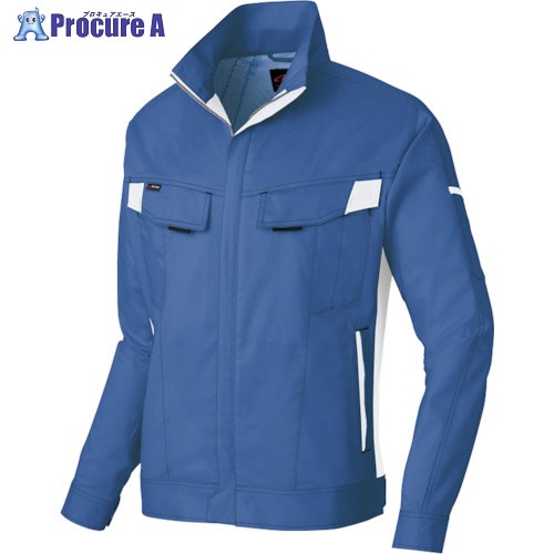 アイトス ニュームービンカット 春夏長袖ブルゾン ロイヤルブルー×シルバーグレー L AZ6830-006-L 1着 ■▼389-9256 【送料都度見積】