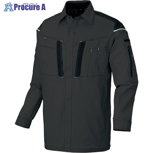 アイトス ニュームービンカット フルハーネス仕様長袖シャツ チャコールグレー 3L AZ6836-014-3L 1着 ■▼390-0782 【送料都度見積】