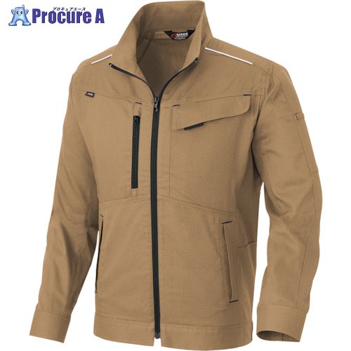 アイトス ニュームービンカット 春夏長袖ブルゾン カーキ LL AZ3330-025-LL 1着 ■▼390-0906 【送料都度見積】