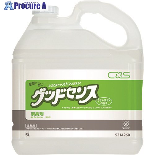 CXS 消臭剤 好ましい良識紙巻きタバコ専用消臭 5L 5214260 3個 ■▼135-4947【代引決済不可】【貨物輸送都度積もり書き】 日用品雑貨・文房具・手芸-消臭剤・芳香剤-日用消耗品