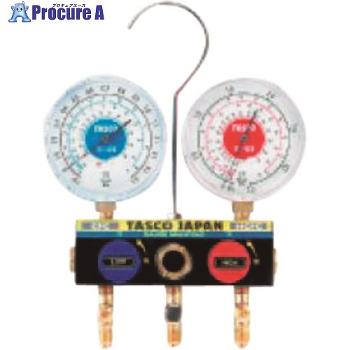 タスコ R22 R12 R502用どんぶり鉢弁膜式ゲージマニホールド TA120W 1個 ■▼143-0647 【貨物輸送都度積もり書き】