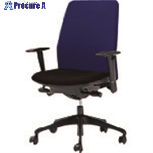 PLUS 652133)事務イス カイル KD-HL64SL BL/BK KD-HL64SL BL/BK 1台 ■▼196-3385 【貨物輸送都度積もり書き】