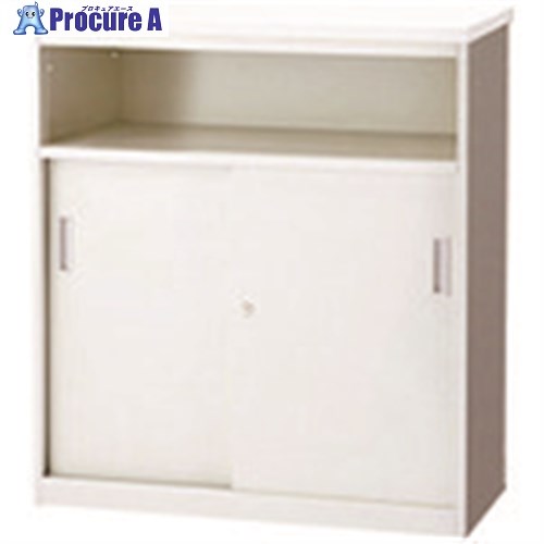 PLUS 32039)FK ハイカウンター中棚付引違い FK-09HT W4 FK-09HT W4 1台 ■▼197-1275 【送料都度見積】