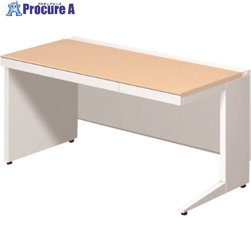PLUS 673457)ステージオ 平机 ST-F147H-LP WS/BK ST-F147H-LP WS/BK 1台 ■▼209-2265 【送料都度見積】