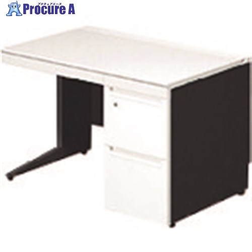 PLUS 673535)ステージオ 片袖机 ST-F117L-3 WS/BK ST-F117L-3 WS/BK 1台 ■▼209-7031 【送料都度見積】