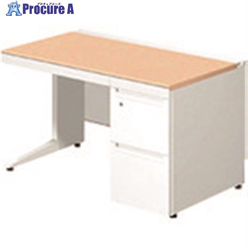 PLUS 674397)ステージオ 片袖机 ST-F127L-3 WM/W4 ST-F127L-3 WM/W4 1台 ■▼209-8564 【貨物輸送都度積もり書き】