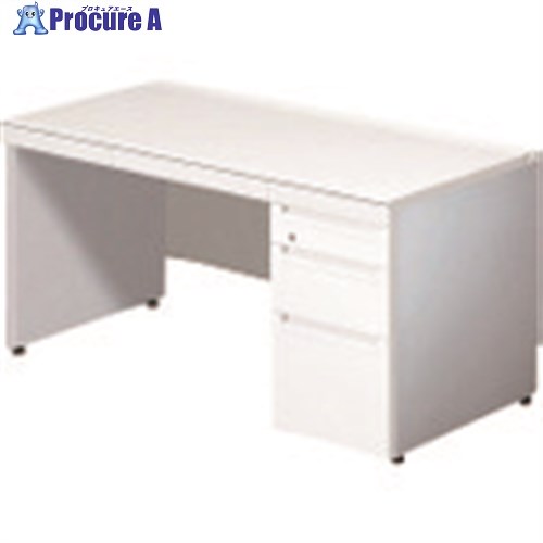 PLUS 673552)ステージオ 片袖机 ST-F147L-P4 WS/M4 ST-F147L-P4 WS/M4 1台 ■▼209-8574 【貨物輸送都度積もり書き】