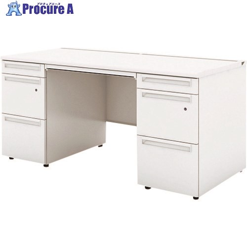 PLUS 779614)US 両袖机UR-157AL-33 WS/W4 UR-157AL-33 WS/W4 1台 ■▼209-8869 【貨物輸送都度積もり書き】